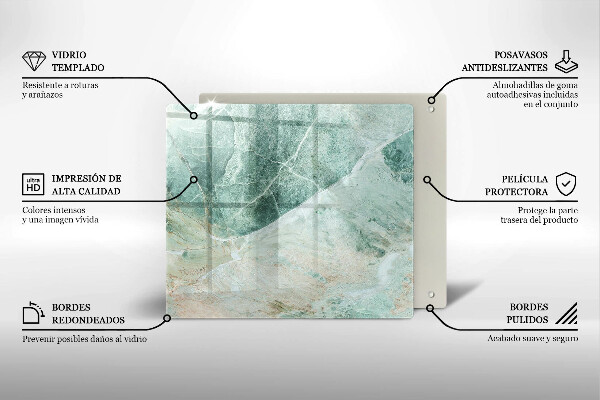 Üveg vágódeszka Kő szerkezet