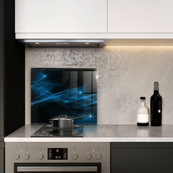 Üveg vágódeszka Absztrakt kék füst