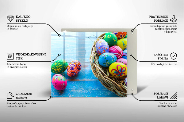 Üveg vágódeszka Húsvéti tojások Húsvéti tojások