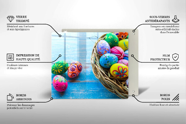 Üveg vágódeszka Húsvéti tojások Húsvéti tojások