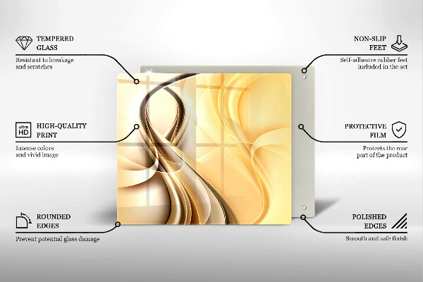 Üveg vágódeszka Füst absztrakció