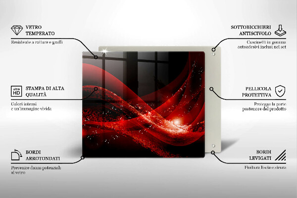 Üveg vágódeszka Modern absztrakció