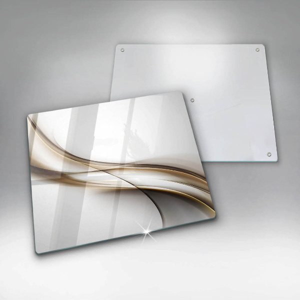 Üveg vágódeszka Lágy vonalak absztrakciója