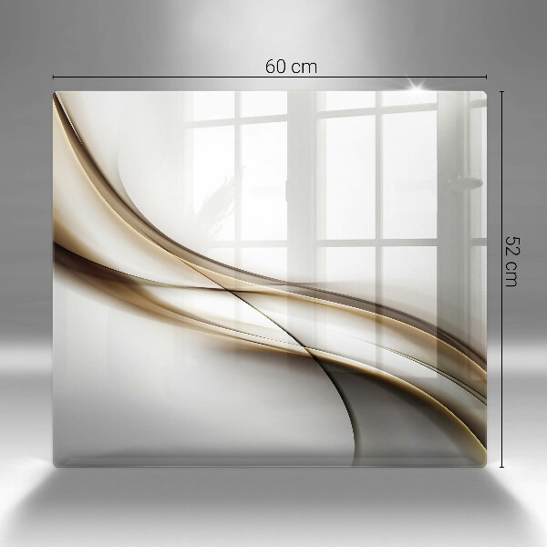 Üveg vágódeszka Lágy vonalak absztrakciója