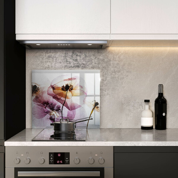 Üveg vágódeszka Finom virágok