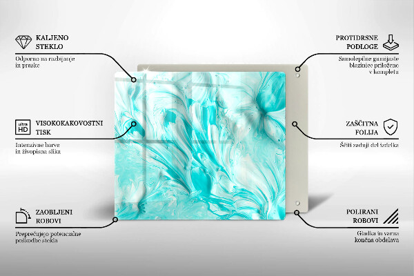 Üveg vágódeszka Absztrakciós festékek