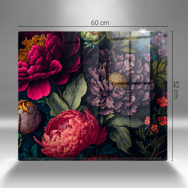 Üveg vágódeszka Gyönyörű virágok