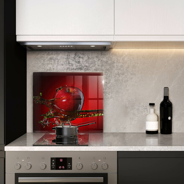 Üveg vágódeszka Alma gyümölcs vízben