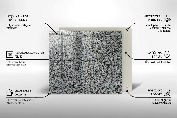 Üveg vágódeszka Kő textúra