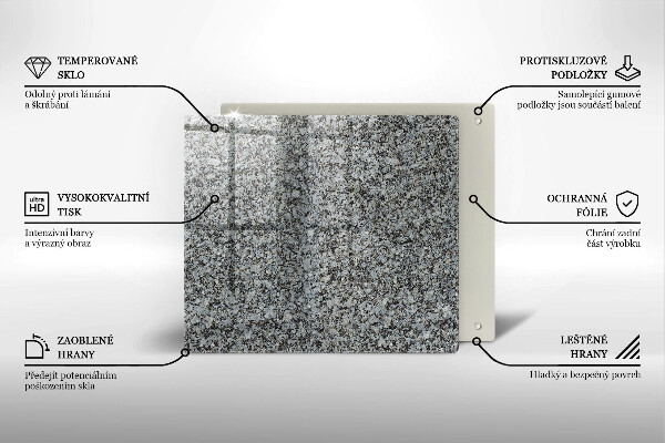 Üveg vágódeszka Kő textúra