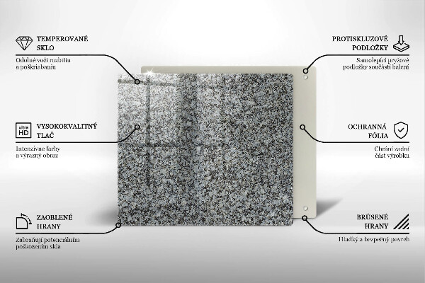 Üveg vágódeszka Kő textúra