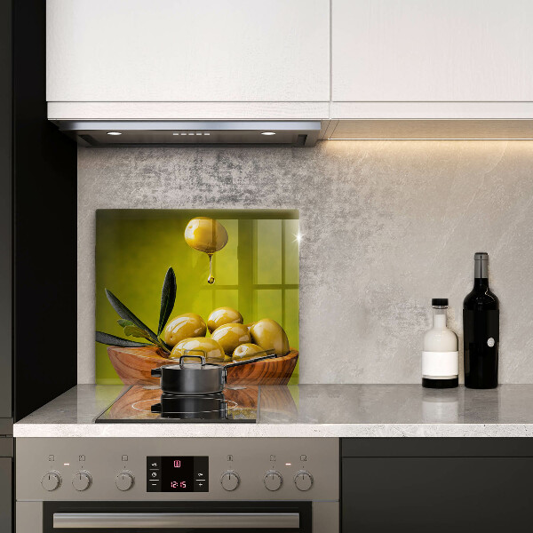 Üveg vágódeszka Ízletes olajbogyó