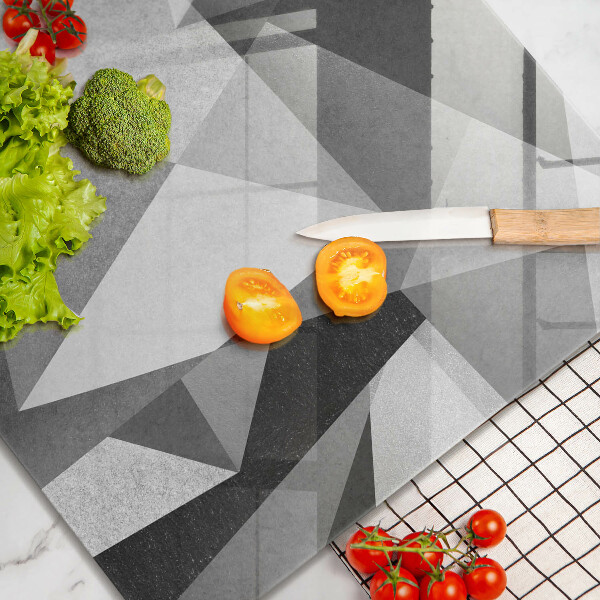 Üveg vágódeszka Konkrét éles absztrakció