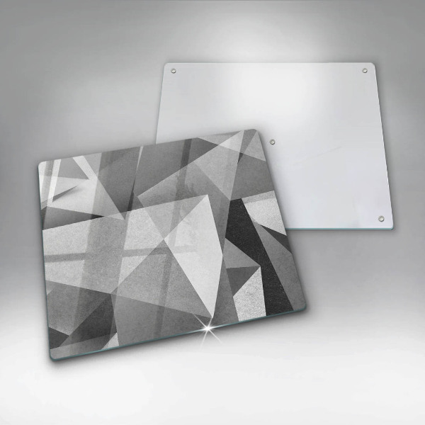 Üveg vágódeszka Konkrét éles absztrakció