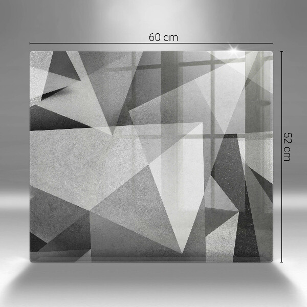 Üveg vágódeszka Konkrét éles absztrakció