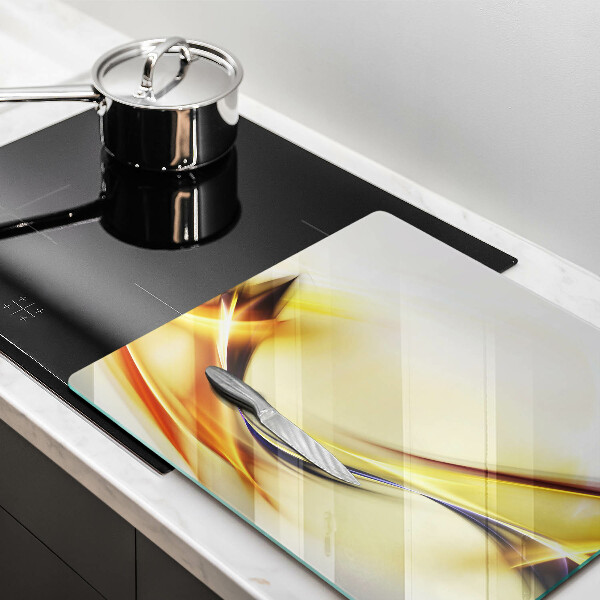 Üveg vágódeszka Absztrakt fényvonalak