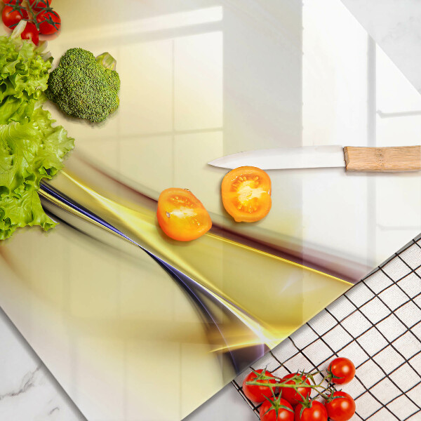 Üveg vágódeszka Absztrakt fényvonalak