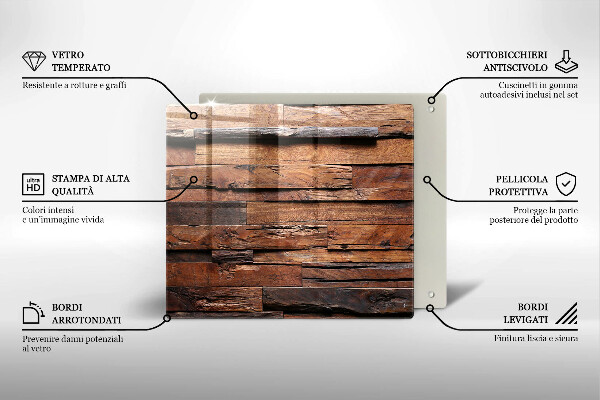 Üveg vágódeszka Dekoratív fa táblák