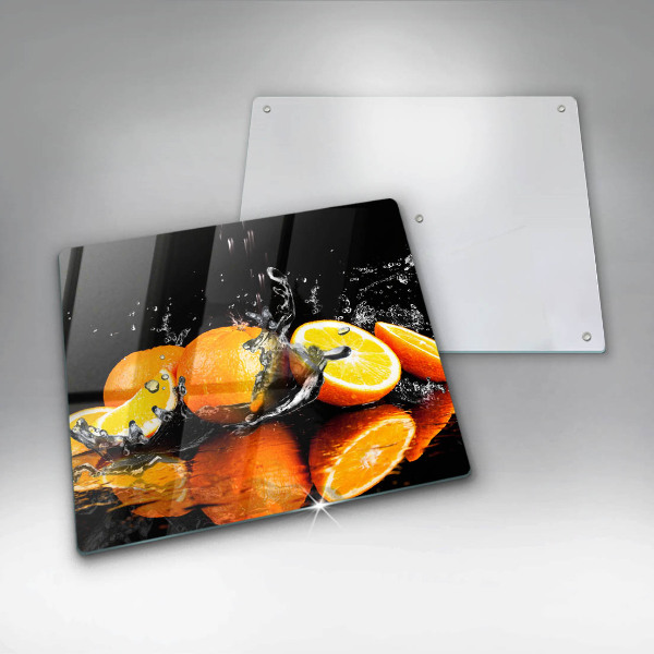 Üveg vágódeszka Lédús narancssárga gyümölcs