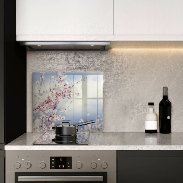 Üveg vágódeszka Virágzó fa