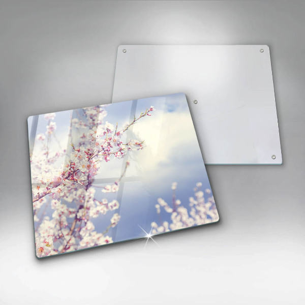 Üveg vágódeszka Virágzó fa