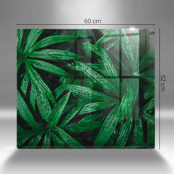 Üveg vágódeszka Növények levelei