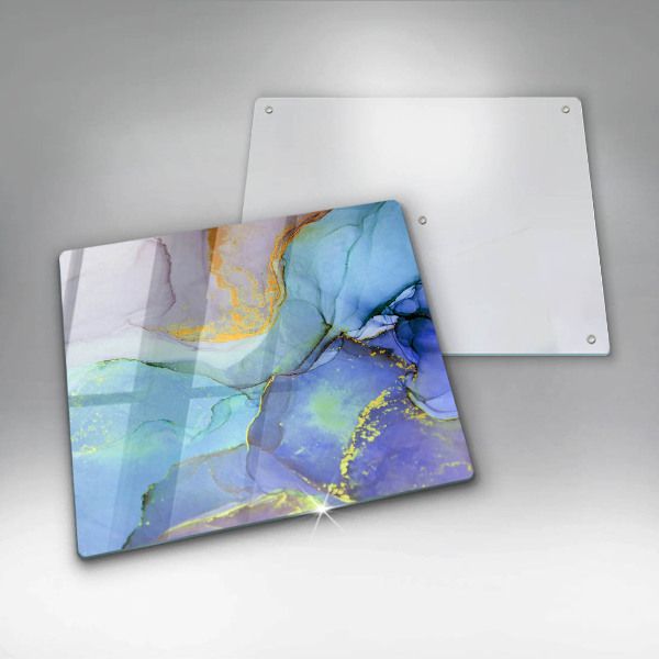 Üveg vágódeszka Repedt arany kő