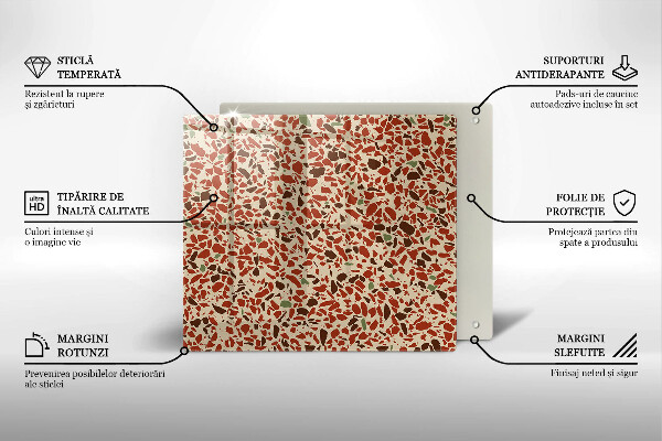 Üveg vágódeszka Finom kőedény