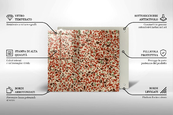 Üveg vágódeszka Finom kőedény