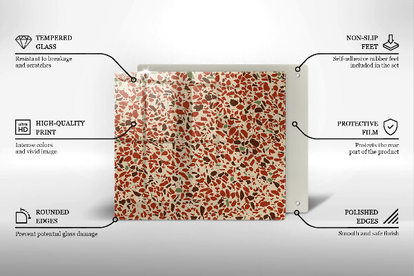 Üveg vágódeszka Finom kőedény