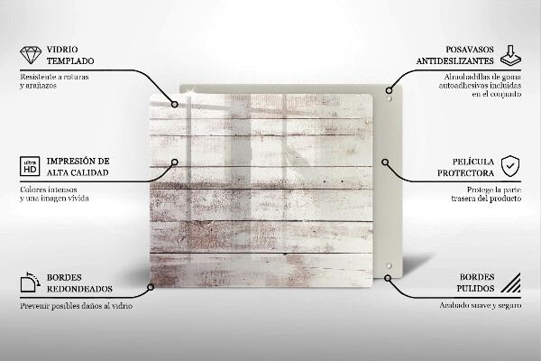 Üveg vágódeszka Régi fa táblák