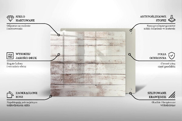 Üveg vágódeszka Régi fa táblák