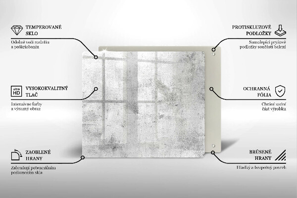 Üveg vágódeszka Beton textúra