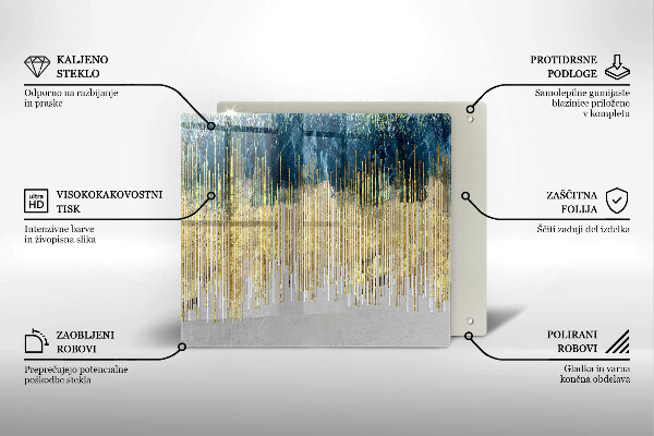 Üveg vágódeszka Tervezői absztrakció
