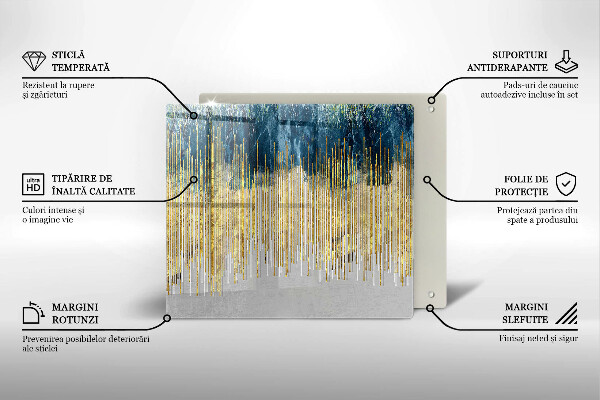 Üveg vágódeszka Tervezői absztrakció