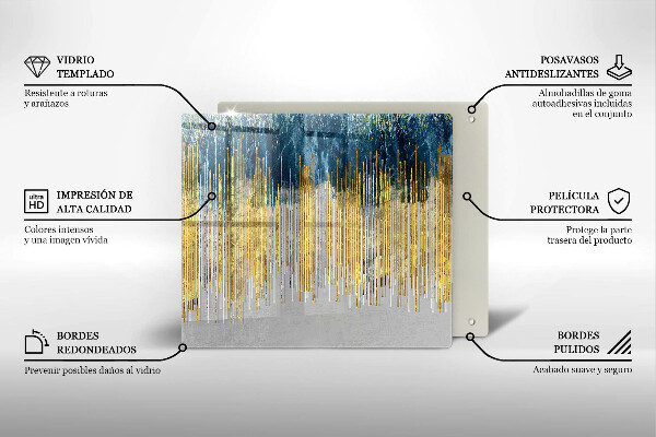 Üveg vágódeszka Tervezői absztrakció