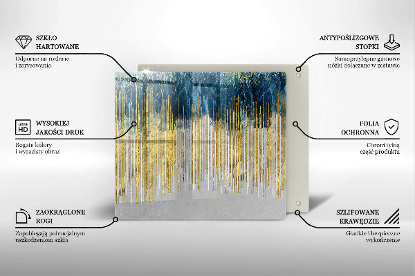 Üveg vágódeszka Tervezői absztrakció