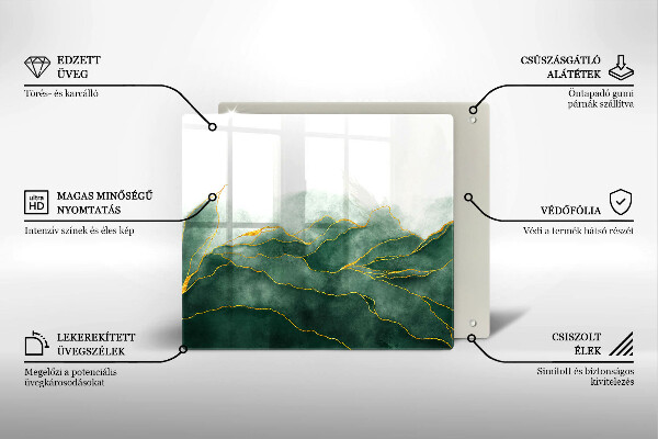 Üveg vágódeszka Absztrakt természet