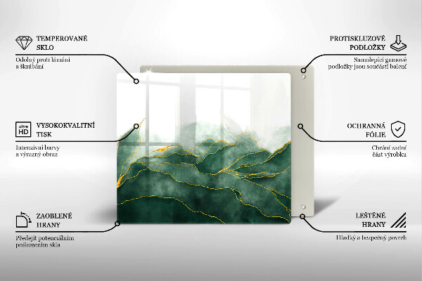 Üveg vágódeszka Absztrakt természet