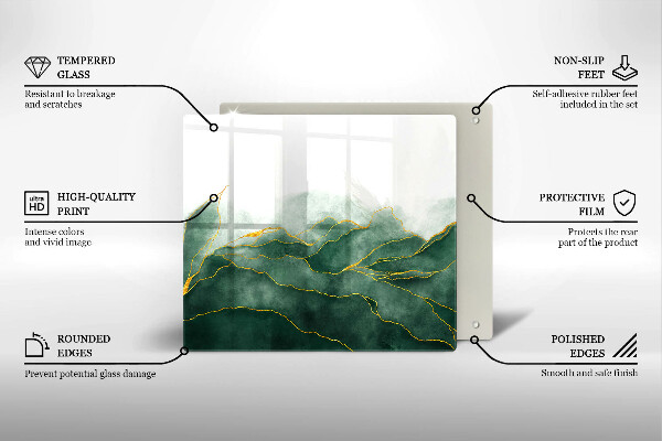 Üveg vágódeszka Absztrakt természet