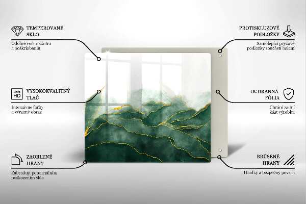 Üveg vágódeszka Absztrakt természet