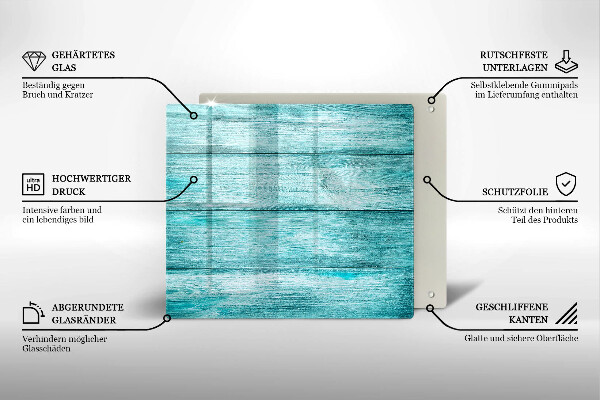 Üveg vágódeszka Vintage fa táblák