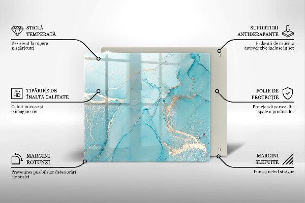 Üveg vágódeszka Kő absztrakció