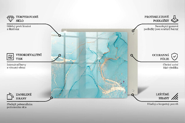 Üveg vágódeszka Kő absztrakció
