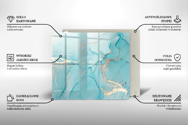 Üveg vágódeszka Kő absztrakció