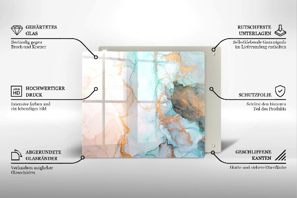 Üveg vágódeszka Márvány absztrakció