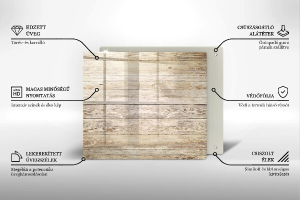 Üveg vágódeszka Fadeszkák