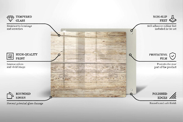 Üveg vágódeszka Fadeszkák