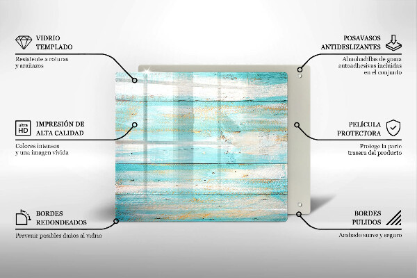 Üveg vágódeszka Vintage fa táblák