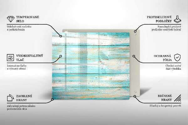 Üveg vágódeszka Vintage fa táblák